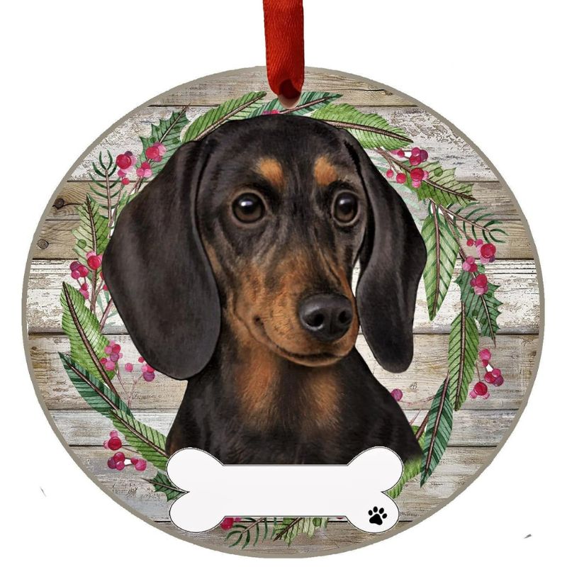 Dachshund Black Ornament